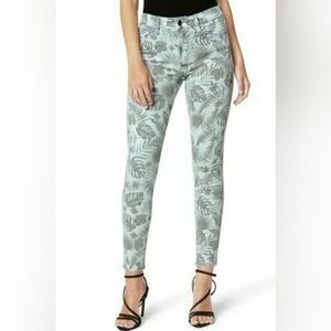 Joe's Jeans Sky Gray Raw-Cuff Crop Denim Jeans